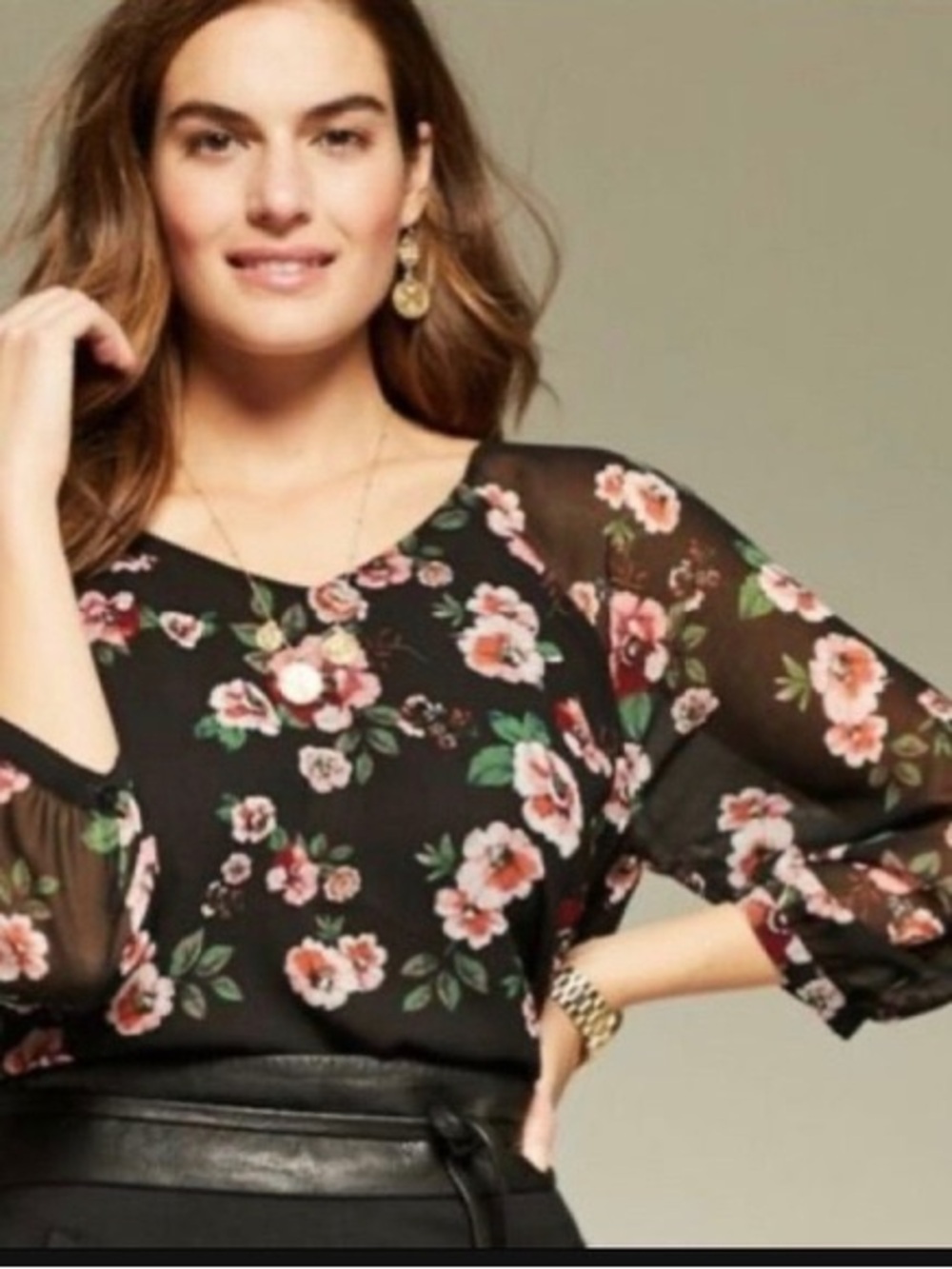 Cabi Style 3595 Garden Blouse - like new!